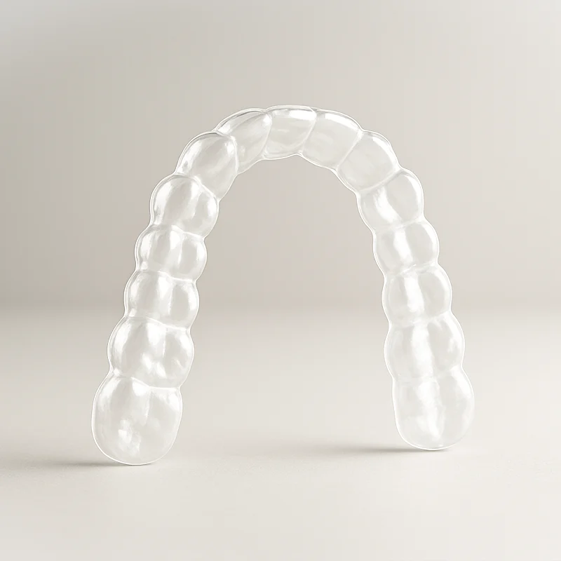 Transparente herausnehmbare Zahnschiene